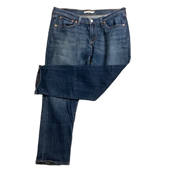 Boyfriend Style Sz 36 x 25-1/2 Denim Blue Jeans 95M - Picture 1 of 13
